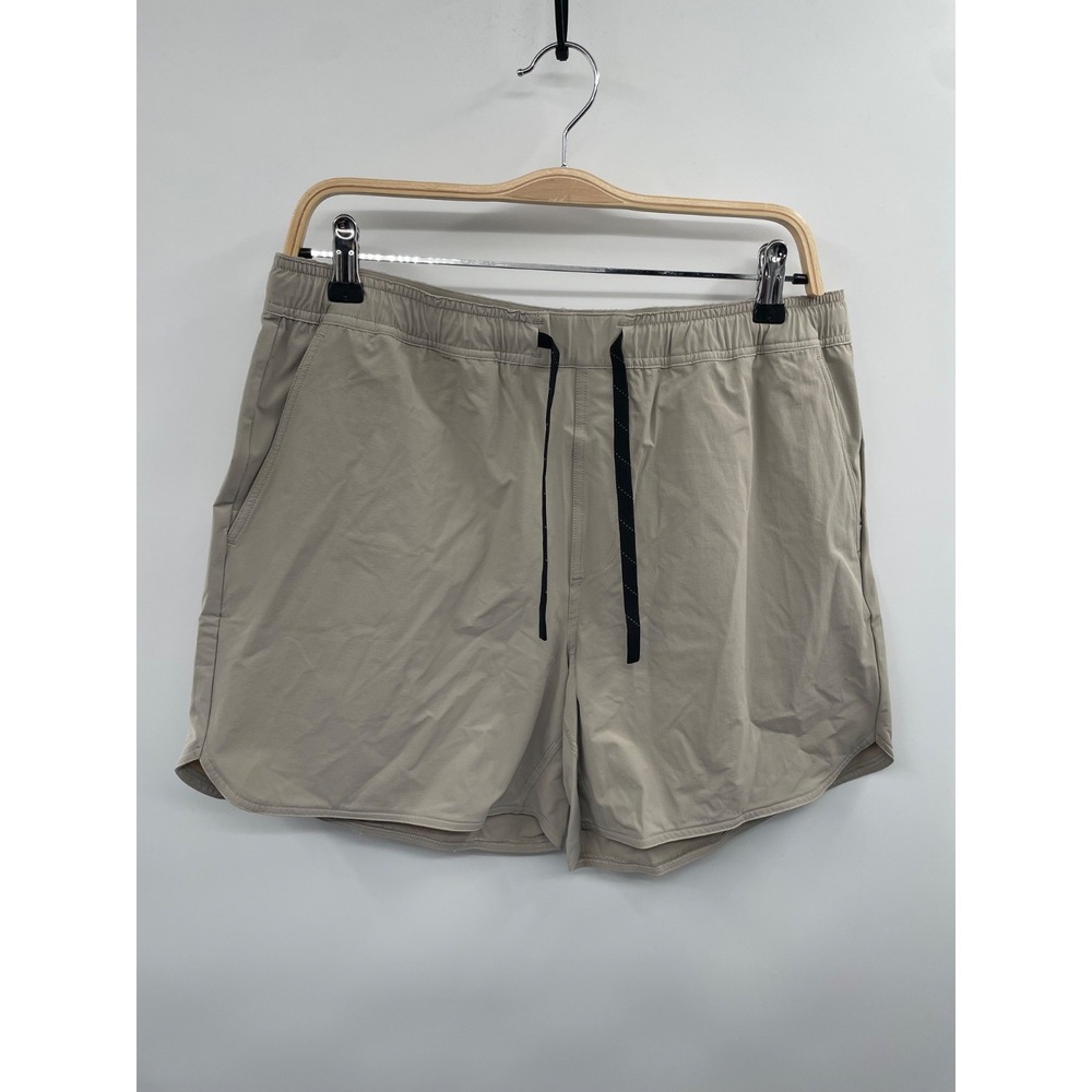 NWT Bearbottom Echo 5.5" Short Men's Large Khaki Drawstring Slash Pocket Summer